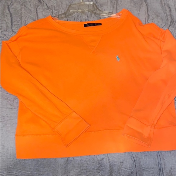 orange long sleeve sweater